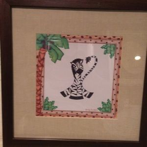 Giraffe artBeautifully matted/framed Bandy Russell